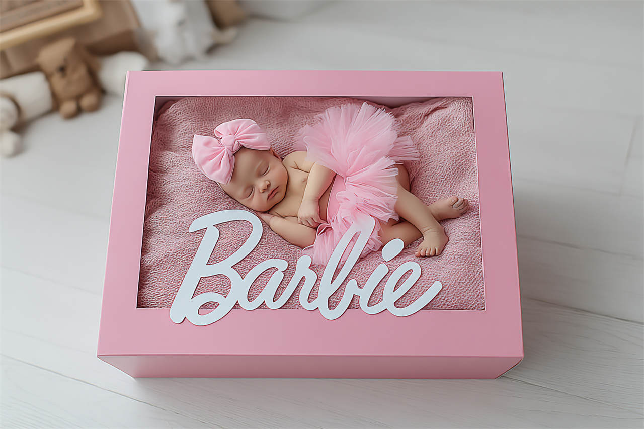 Swaddled newborn during a gentle studio session, newborn photography Melbourne