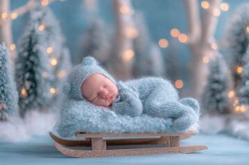 Newborn with soft pastel props and blankets, Melbourne newborn and maternity photography