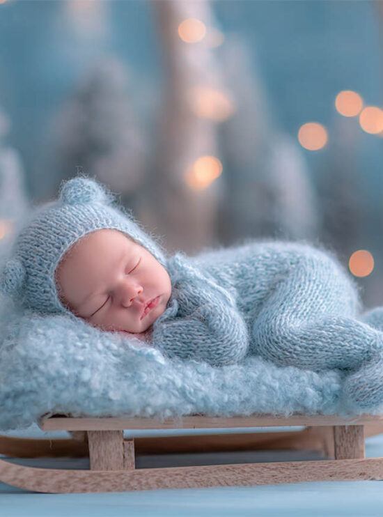 Newborn with soft pastel props and blankets, Melbourne newborn and maternity photography