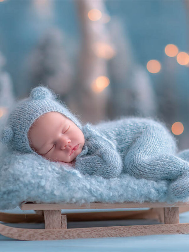 Newborn with soft pastel props and blankets, Melbourne newborn and maternity photography
