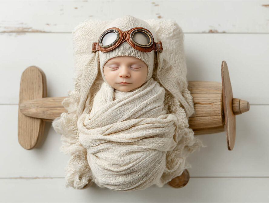 Gently posed newborn on a textured backdrop, Melbourne newborn & baby studio