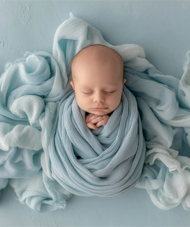 Gently posed newborn on a textured backdrop, newborn photography Melbourne
