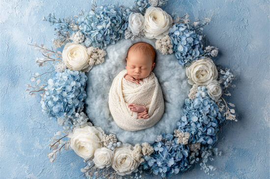 Newborn posed safely in warm neutral tones, Melbourne newborn and maternity photography