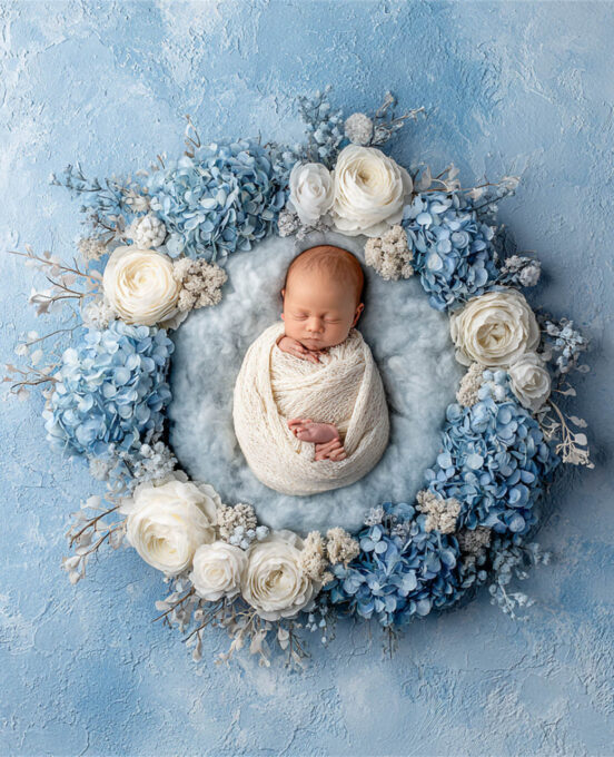 Newborn posed safely in warm neutral tones, Melbourne newborn and maternity photography