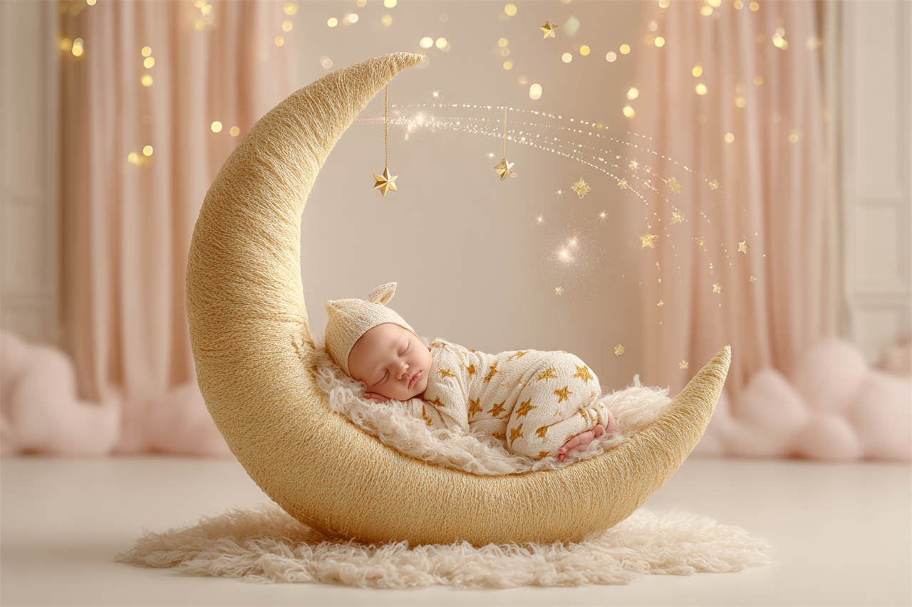 Newborn with soft pastel props and blankets, Melbourne newborn and maternity photography