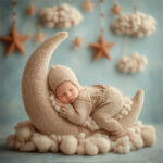 Beautiful newborn baby studio session, newborn photography Melbourne
