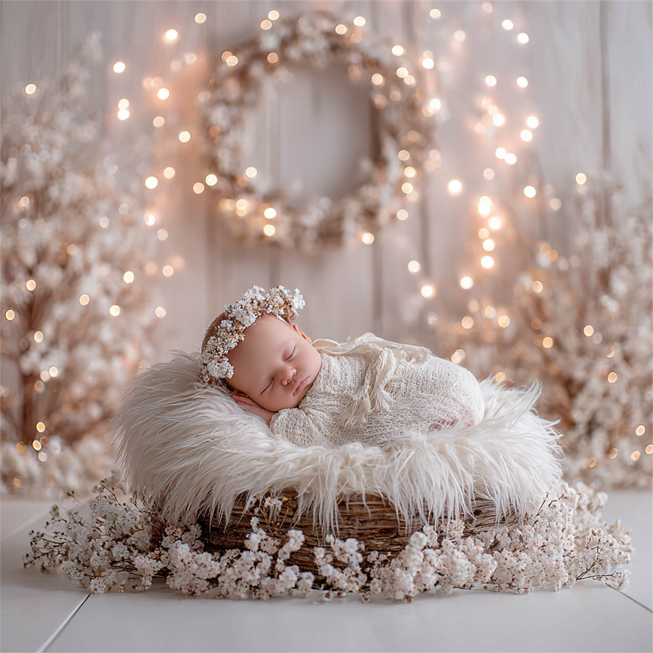 Serene sleeping newborn portrait, newborn photography Melbourne