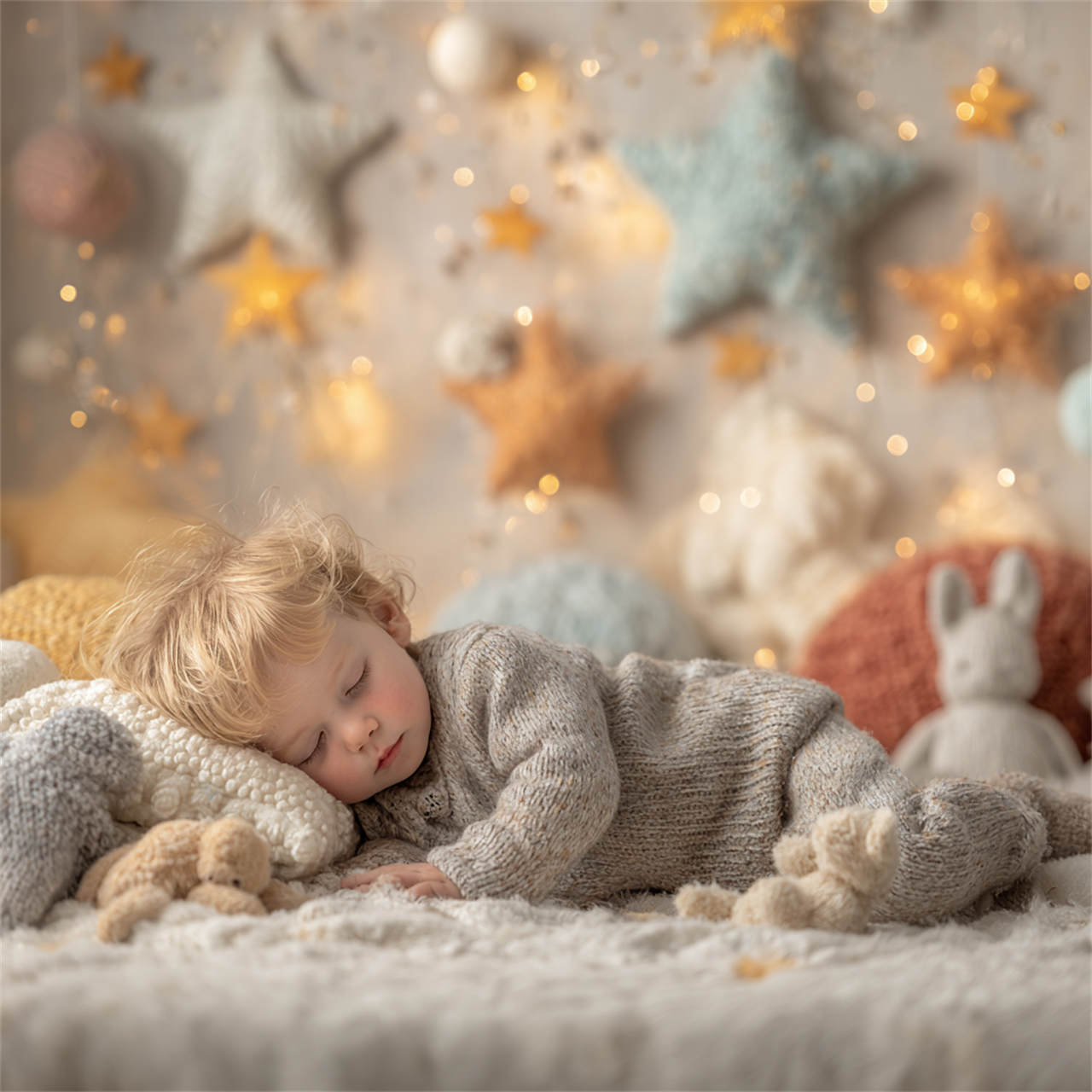 Newborn milestone portrait with delicate props, Melbourne newborn and maternity photography