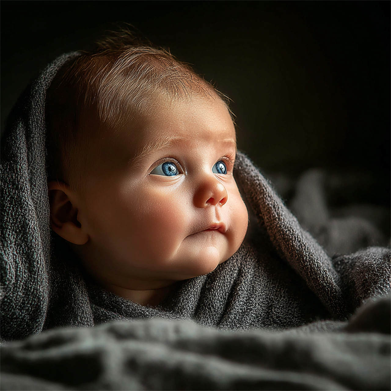 Gently posed newborn on a textured backdrop, newborn photography Melbourne